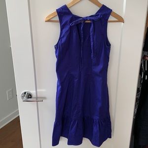 Jcrew ruffled shift dress with back tie
